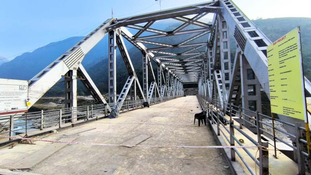 Motorable bridge constructed over Tardikhola