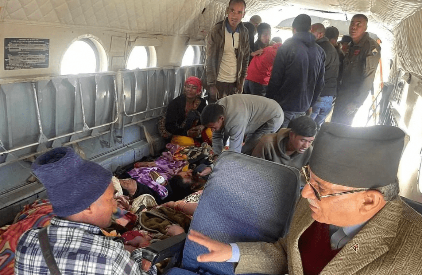 Seven injured people brought to Bheri Hospital from Jajarkot