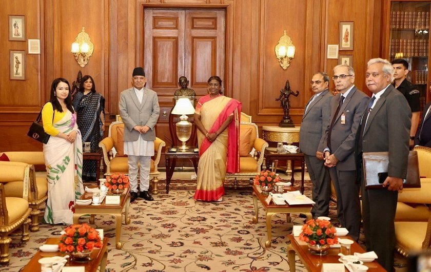 Courtesy meeting held between Prime Minister Prachanda and Indian President Draupadi Murmu