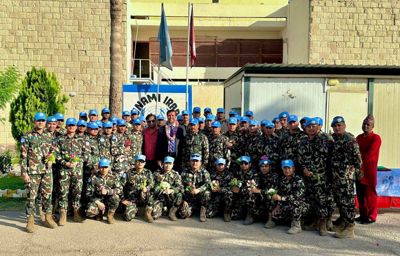 Final Batch of Nepali Peacekeepers Returns from Iraq Mission
