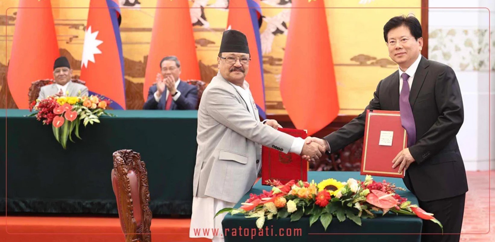 These are the bilateral agreements between China and Nepal