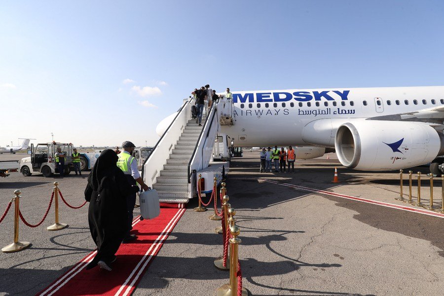 First commercial flight from Libya to Italy in almost 10 years takes off