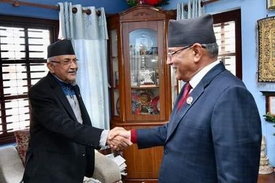 Oli and Prachanda agree to be PM turnwise, President, Speaker to UML