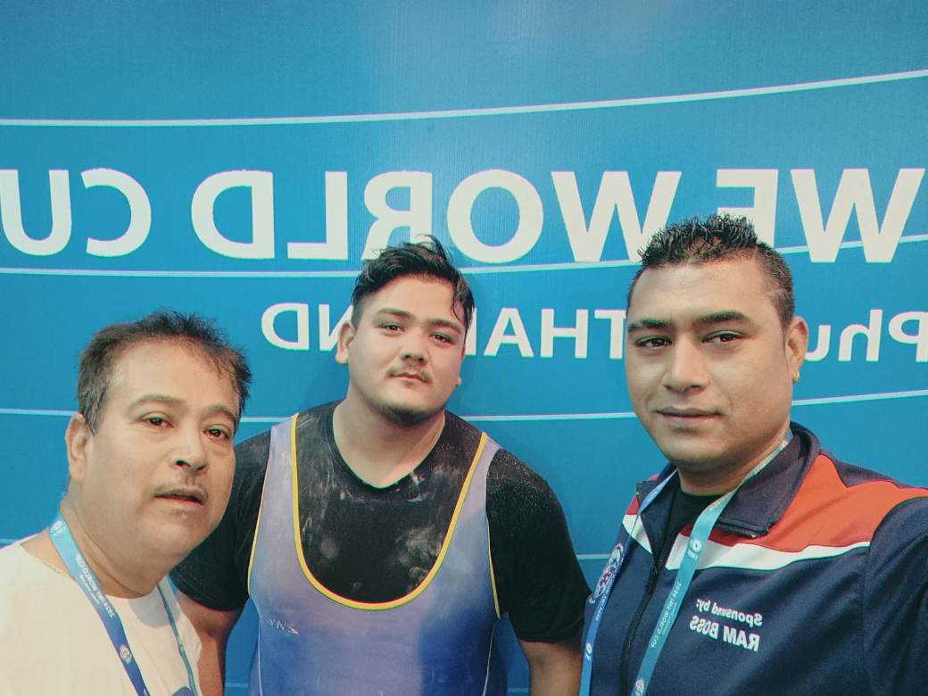 Nepali weightlifter Sagar sets new record at IWF World Cup