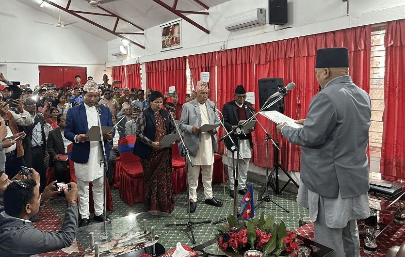 Four newly appointed Ministers of Karnali sworn in