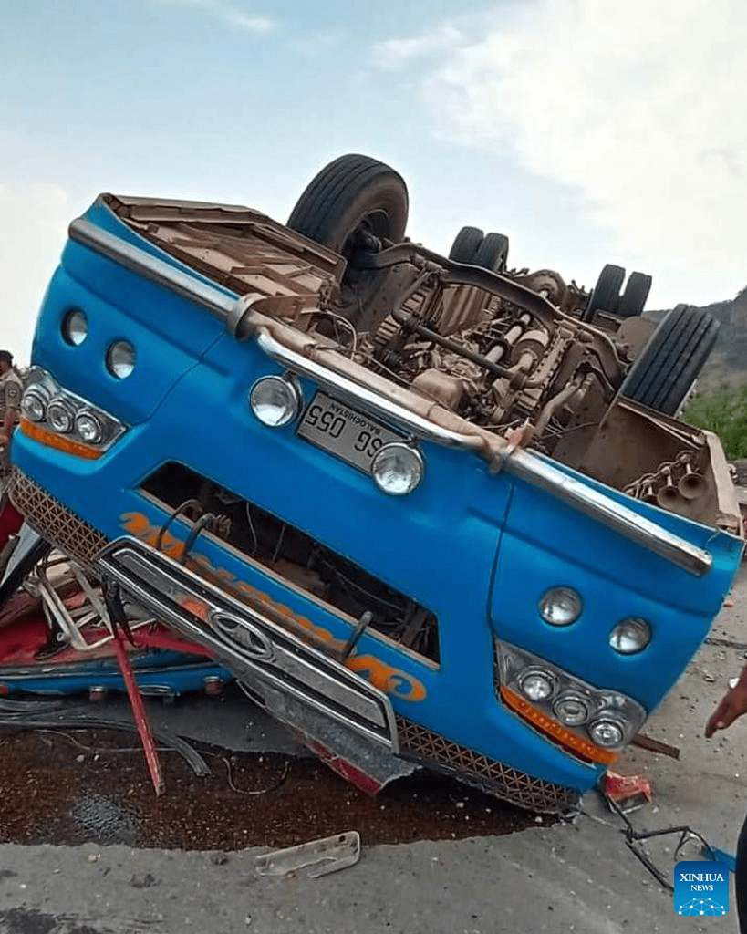 14 killed, 20 injured in passenger bus crash in Pakistan's Punjab