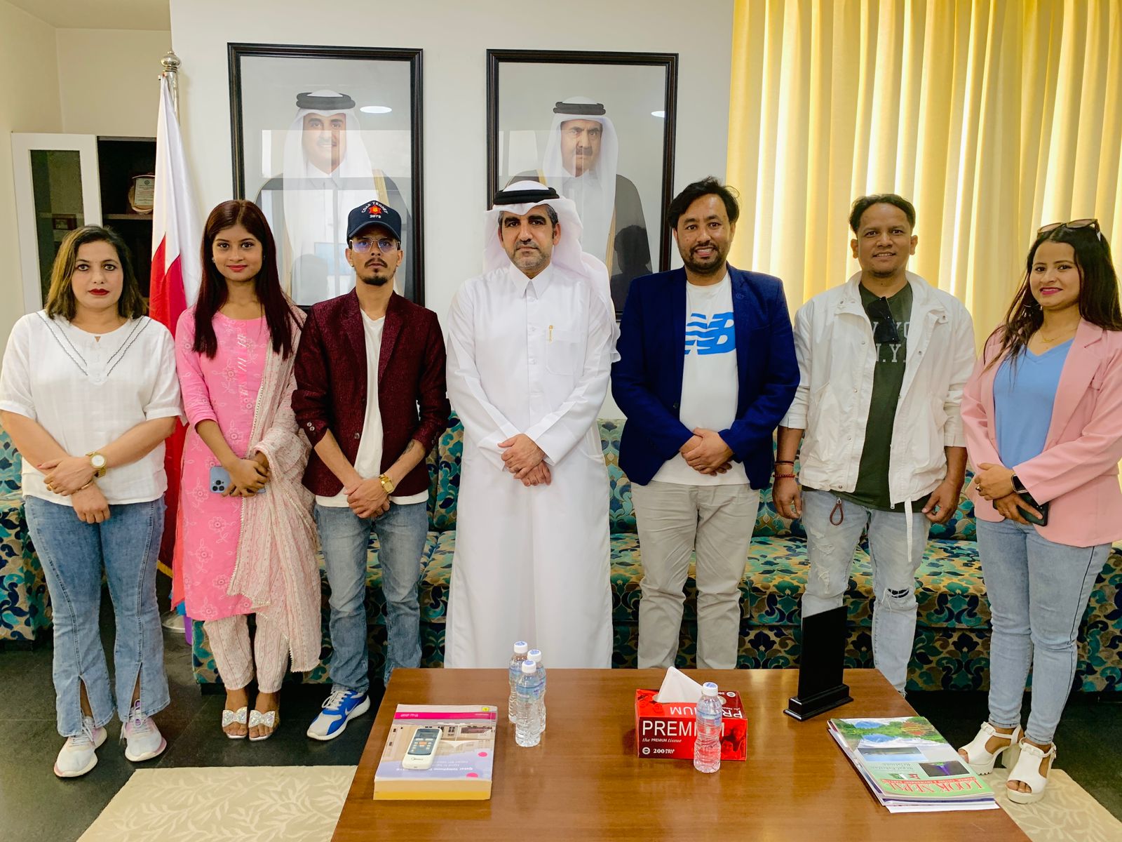 Discussion on Arabic and Nepali Music with Qatar's ambassador