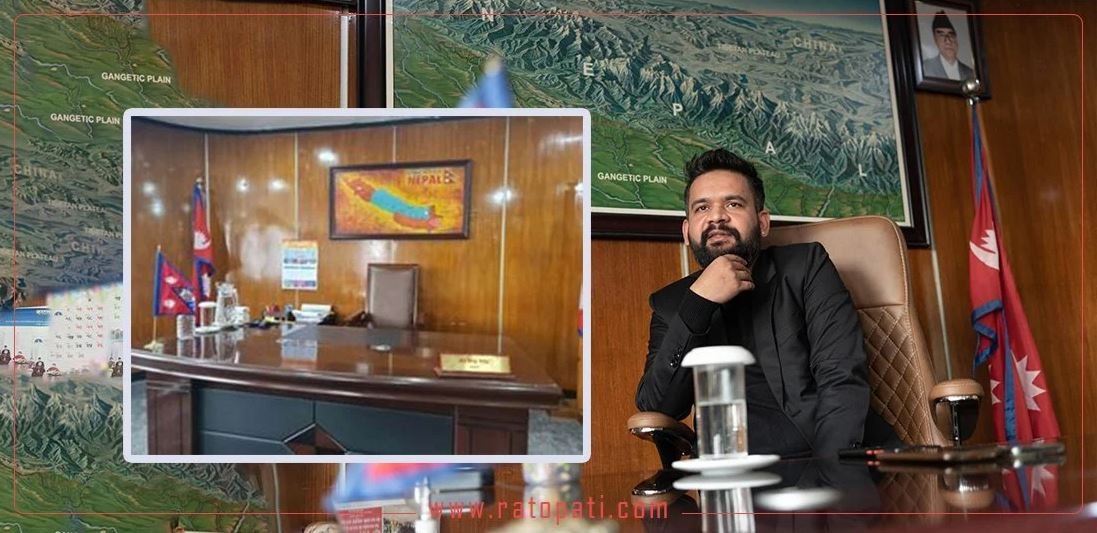 Balen in India, Greater Nepal map in his office room