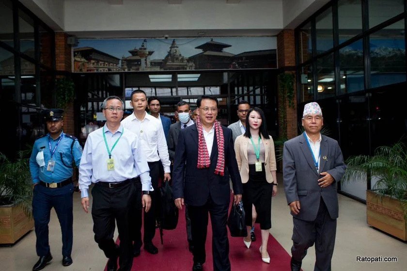 High-level team of Communist Party of China in Kathmandu