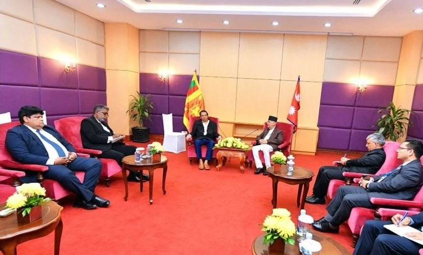 CPN (UML) Chair Oli pays courtesy calls on ex-presidents of Sri Lanka, Nigeria