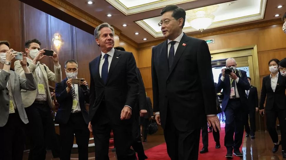 US Secretary begins talks in Beijing during high-stakes visit to China