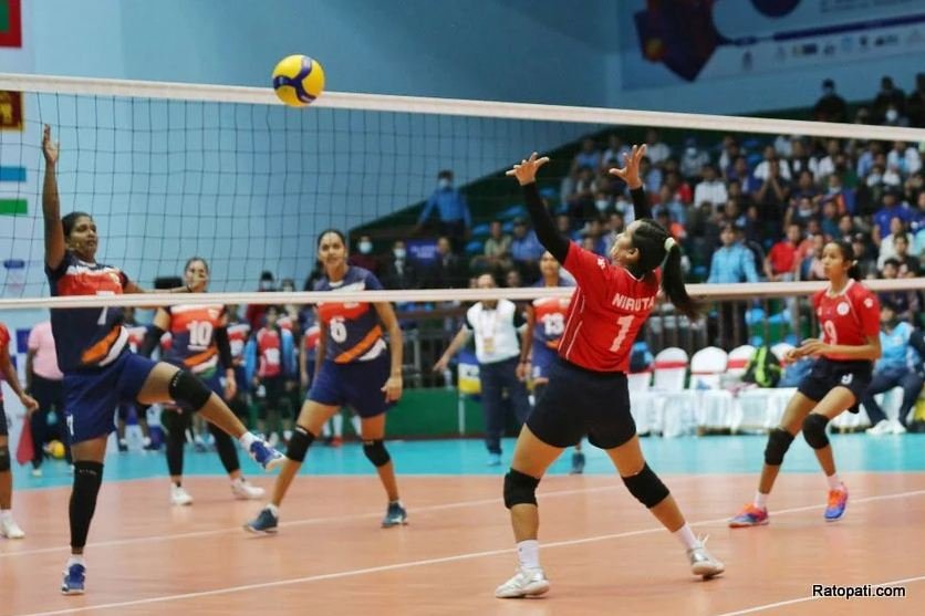 CAVA Volleyball: Nepal loses to India