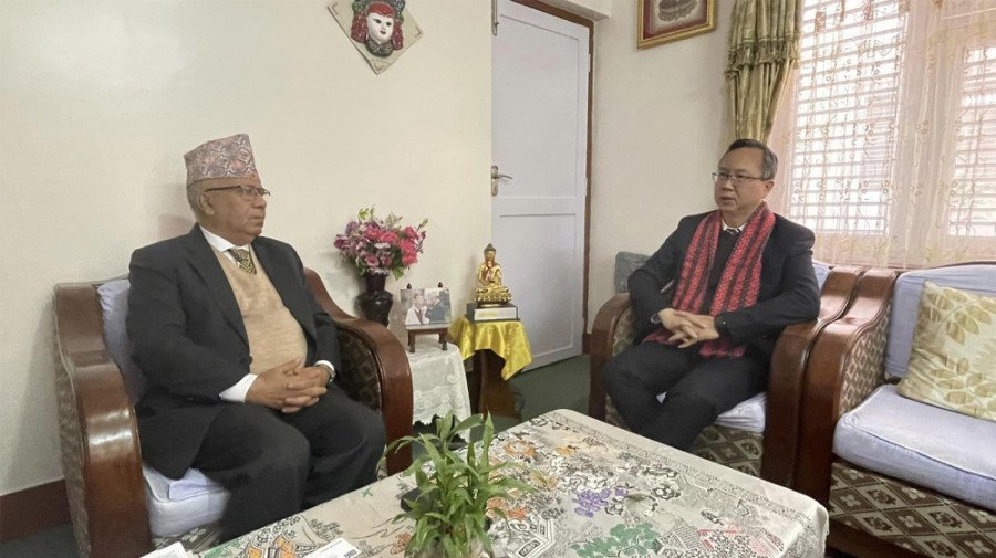 Chinese Ambassador Song calls on former PM Nepal