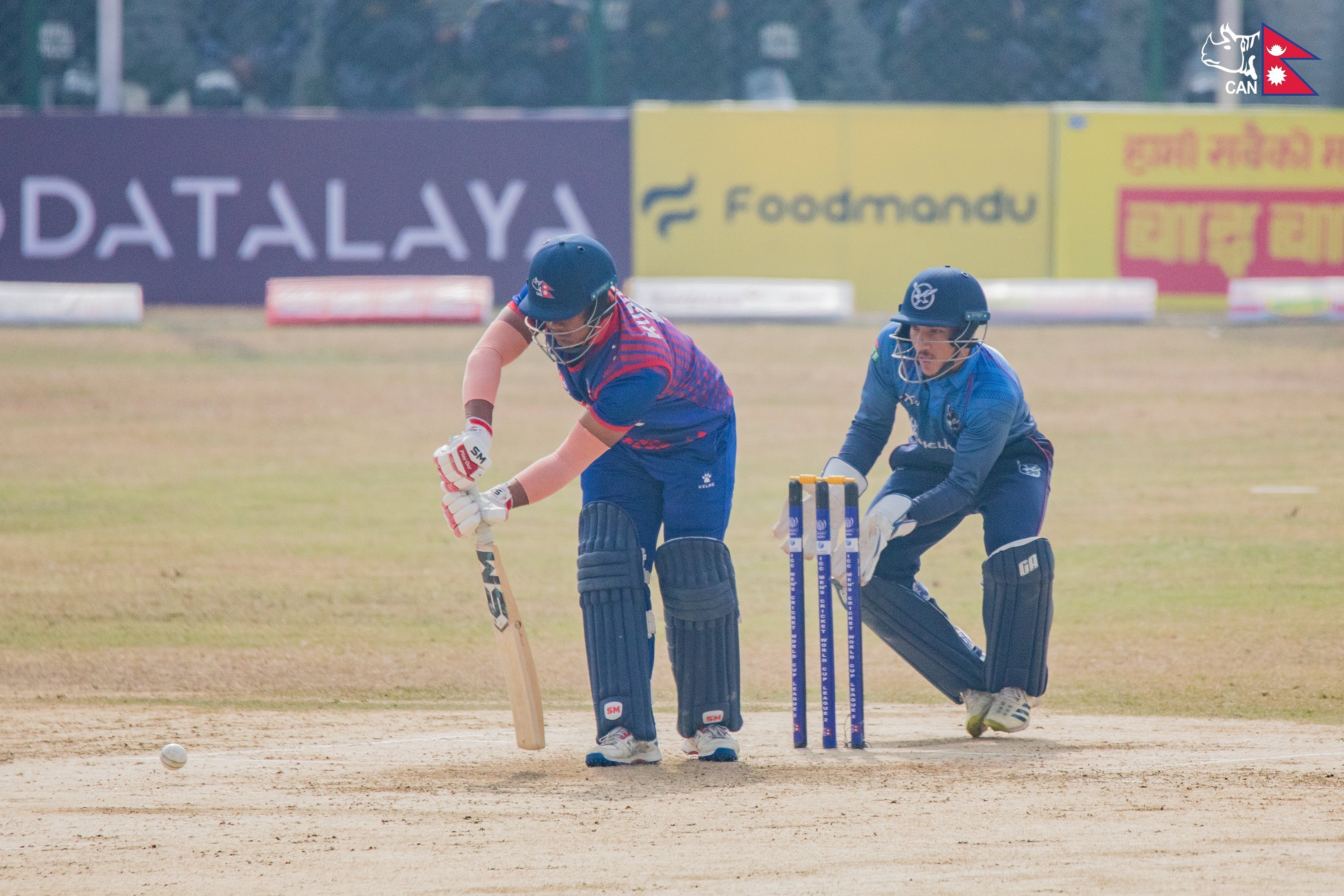 Nepal Fights an Uphill Battle: Early struggles see three wickets tumble in powerplay