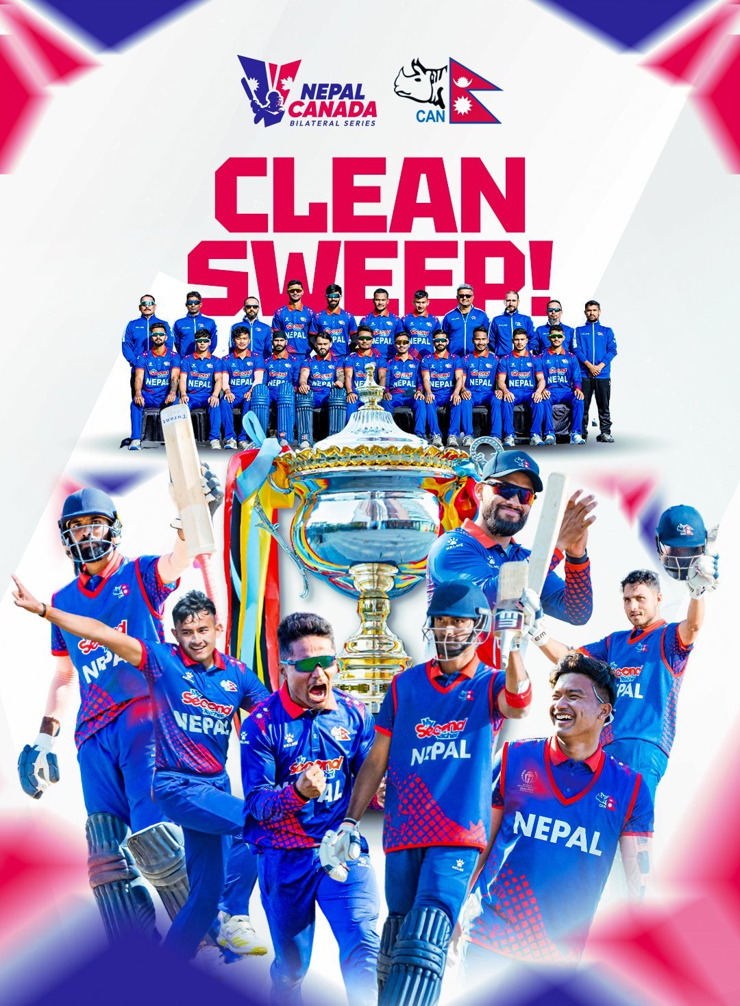 Nepal secures clean sweep in Bilateral ODI Series against Canada