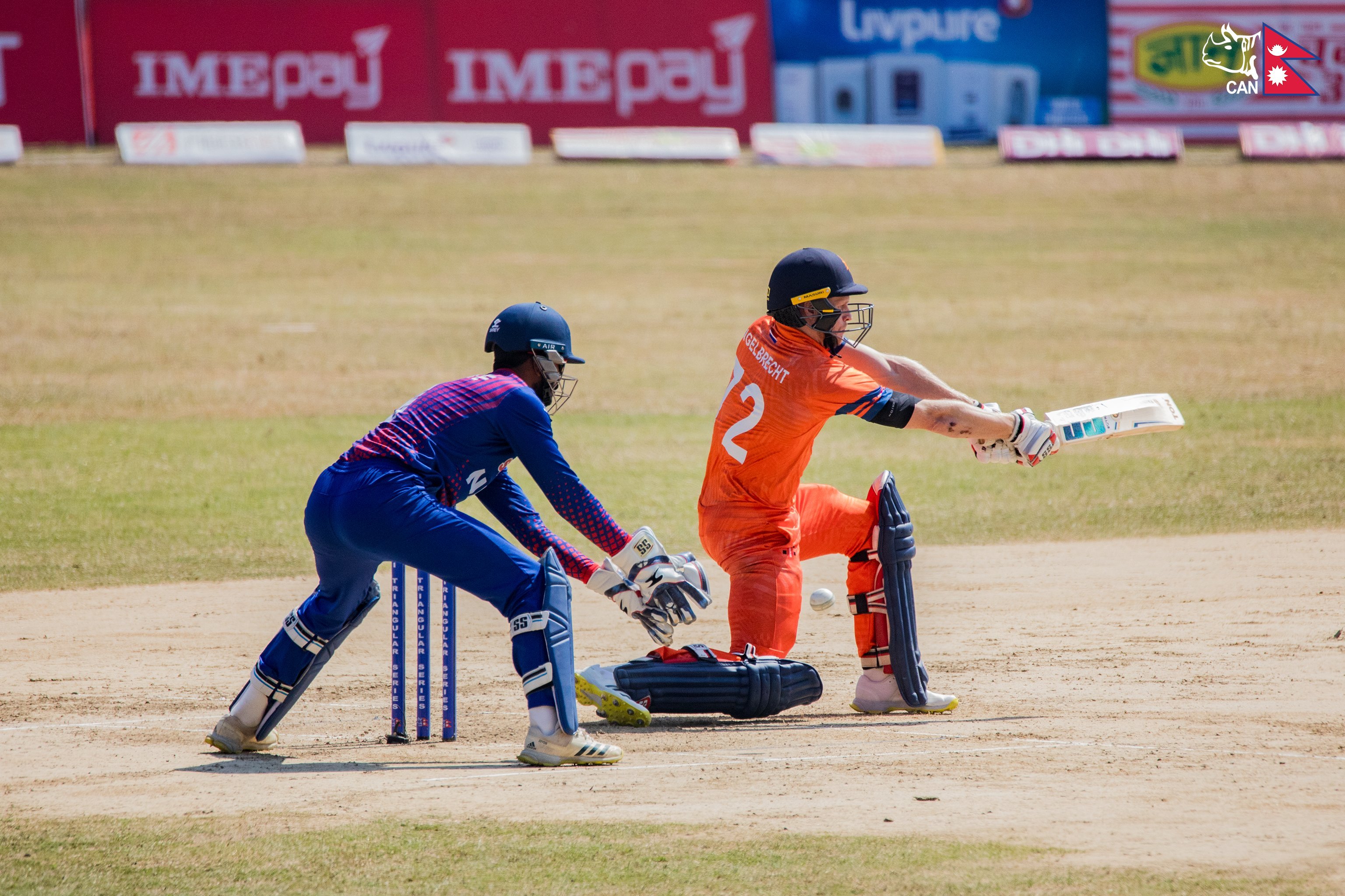 Netherlands sets formidable target of 185 runs for Nepal in T20I clash