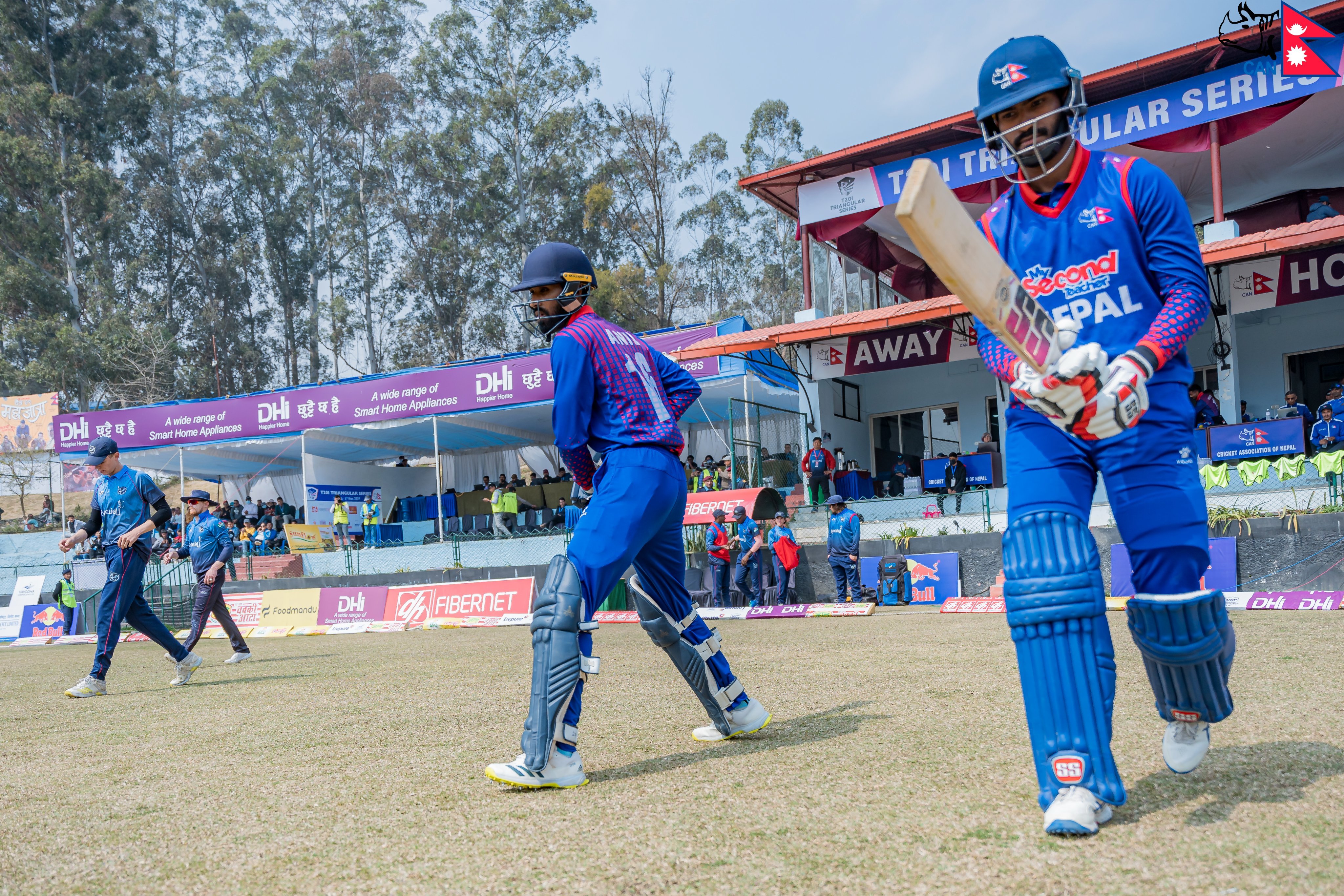 Nepal's Batting Effort: 82 runs and four wickets down in first 10 overs