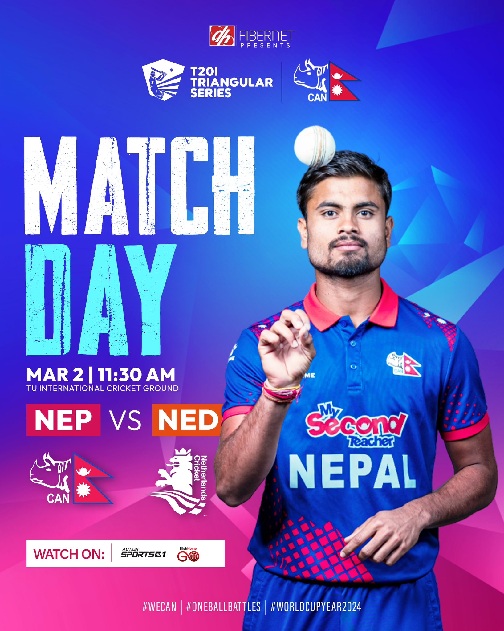 Nepal aims for redemption against Netherlands in Tri-nation T20 series showdown