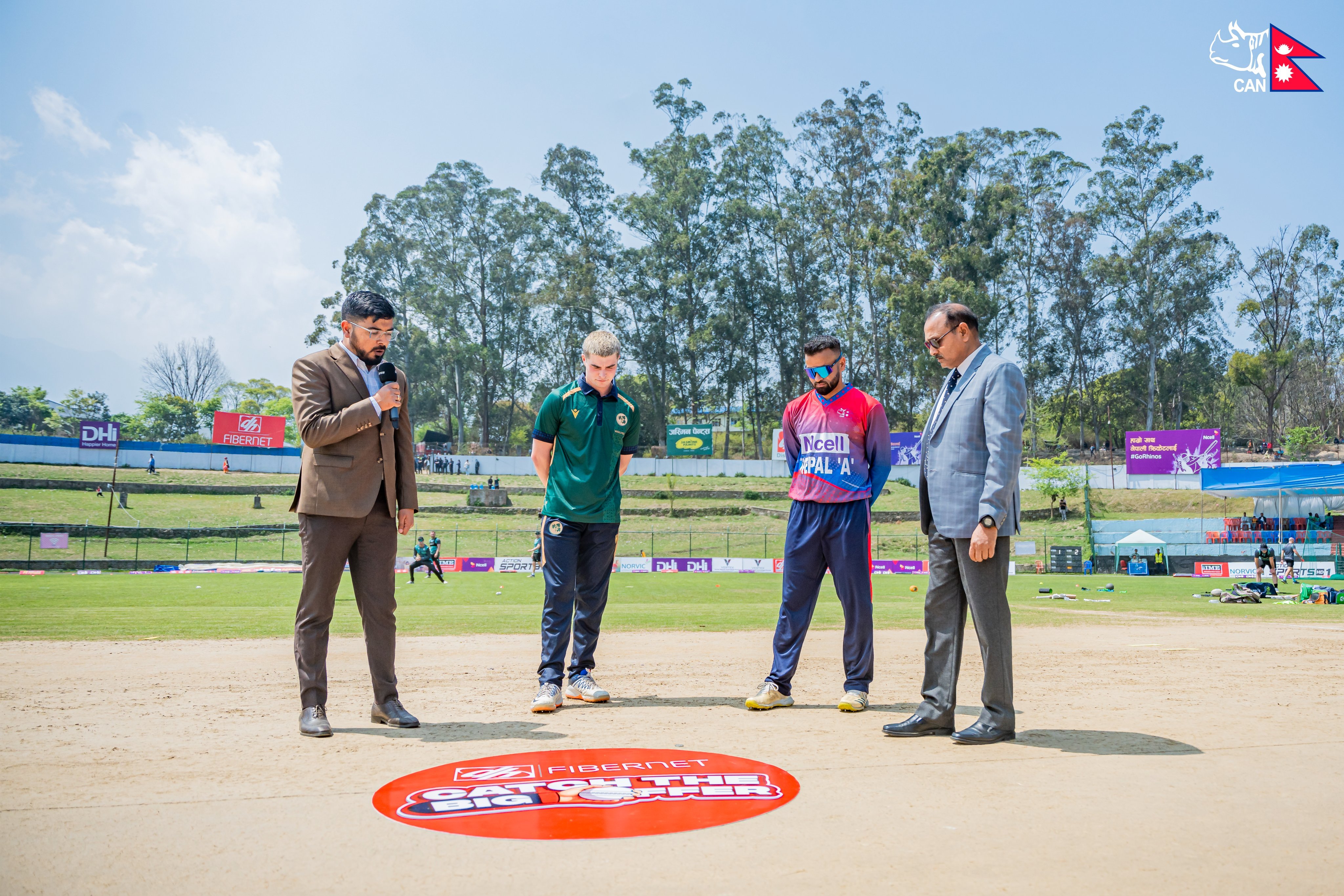 Nepal 'A' opts to field first against Ireland Wolves