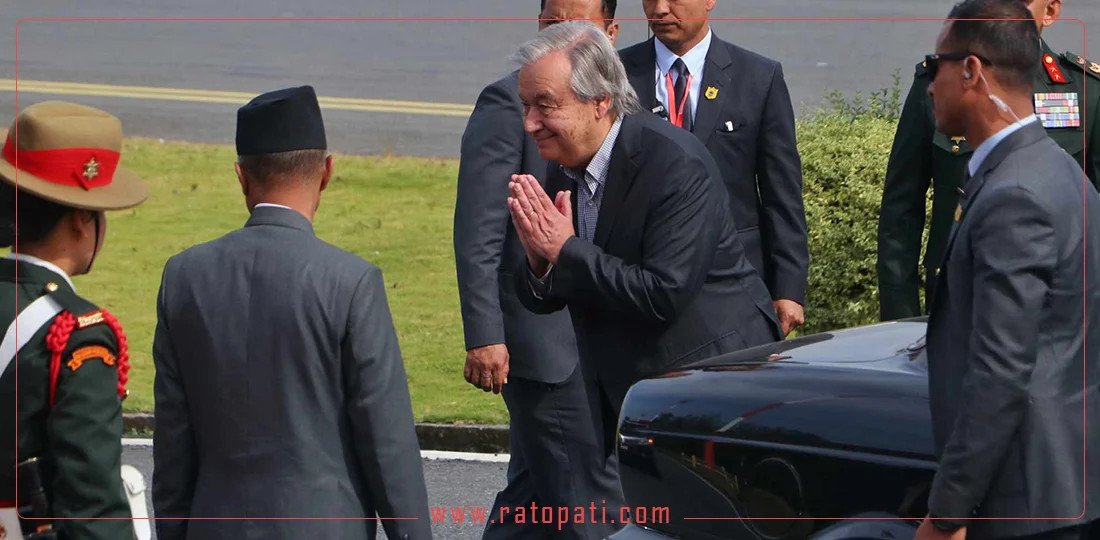 UN Secretary-General Guterres bidden farewell, leaves Kathmandu after wrapping up official visit