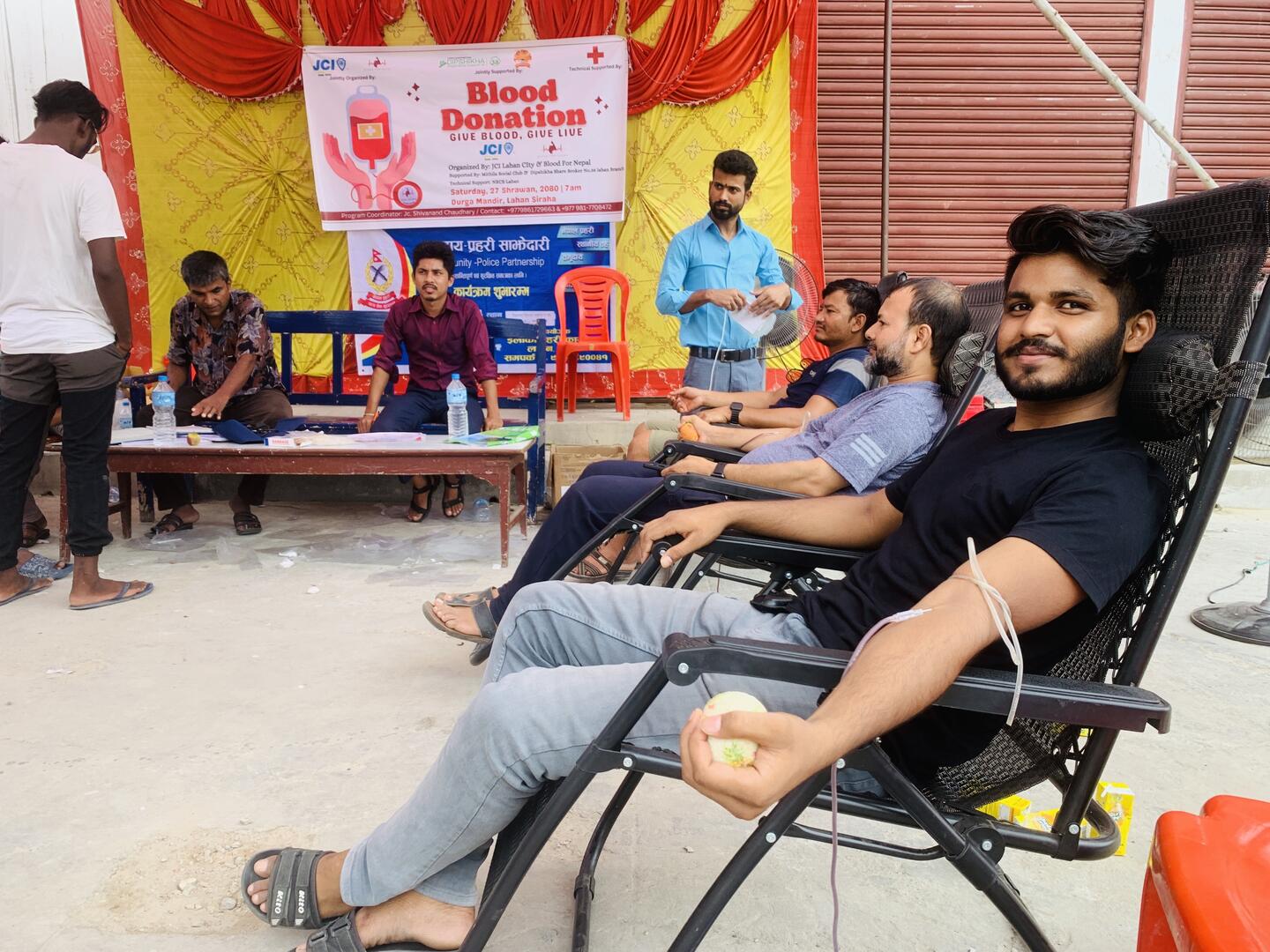 Blood donation program organized in Lahan