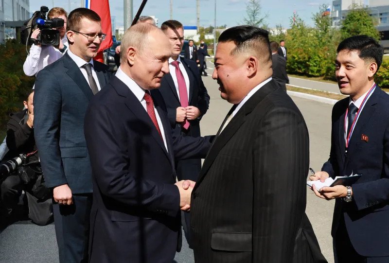 Vladimir Putin and Kim Jong Un Meet at Remote Siberian Rocket Launch Facility