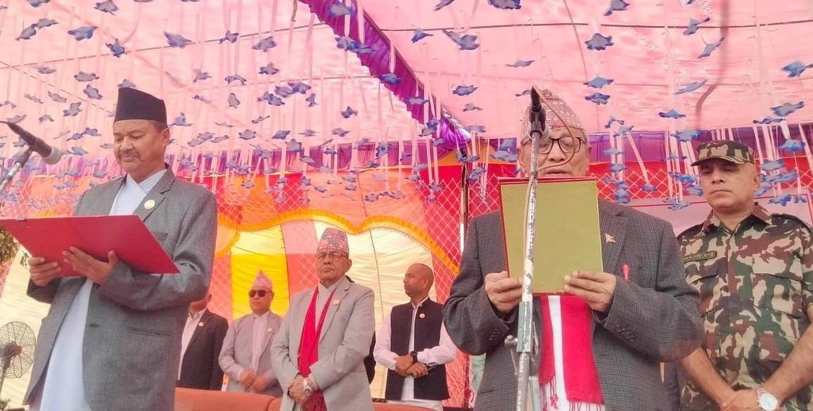 Lumbini Province CM Chaudhary sworn in