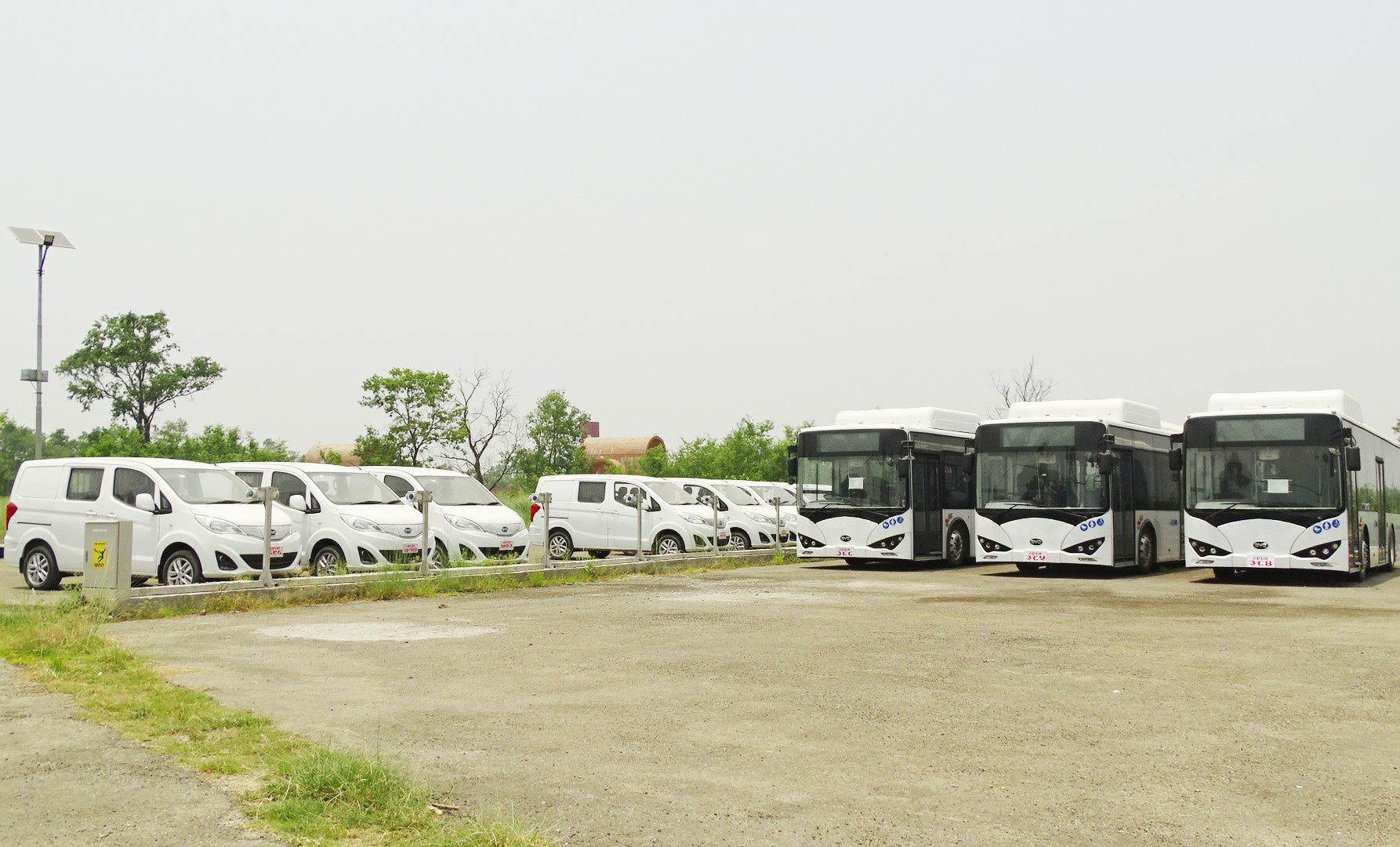 Electric buses come into operation in Lumbini