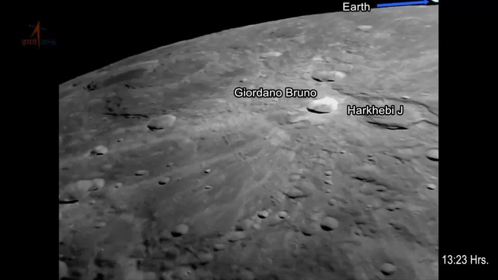 Chandrayaan-3: India's lunar lander Vikram sends close-up photos of Moon