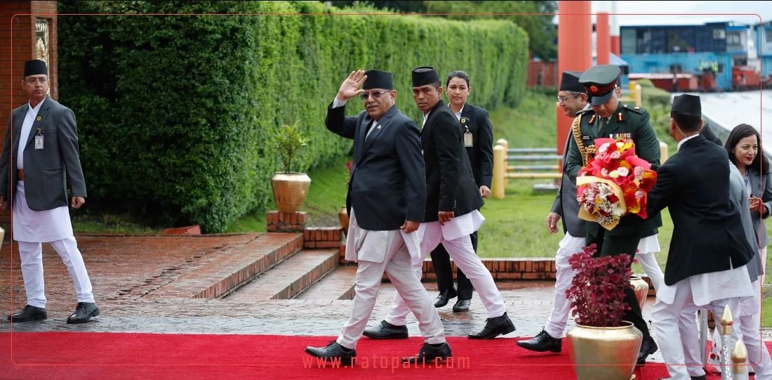 PM Dahal returns home