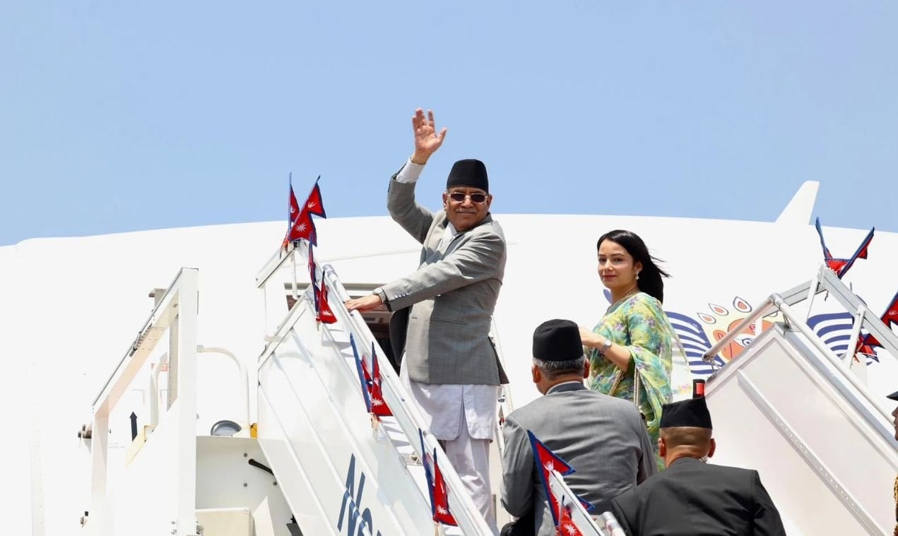 PM Dahal departs for India