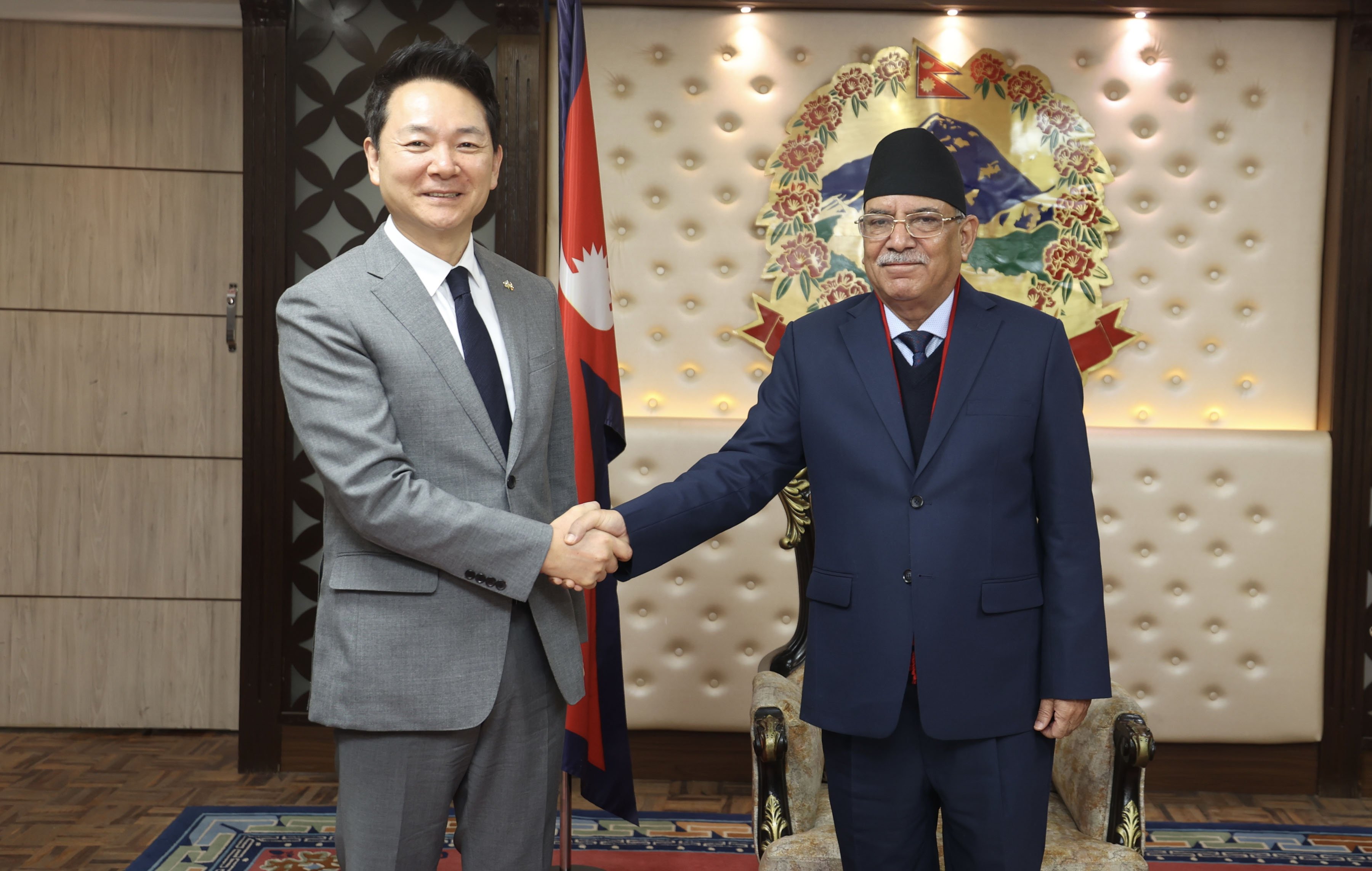 PM Dahal, special envoy of South Korean President meet