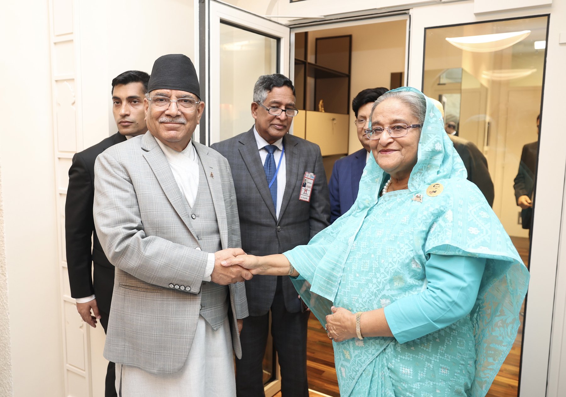 PM and his Bangladesh counterpart Hasina hold meeting