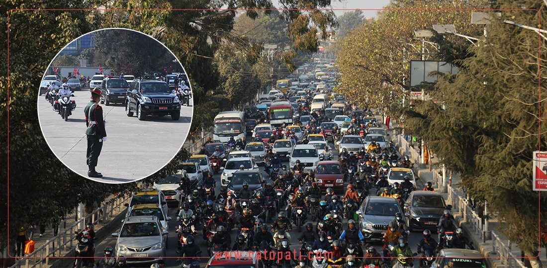 Valley traffic disrupted by President's ride