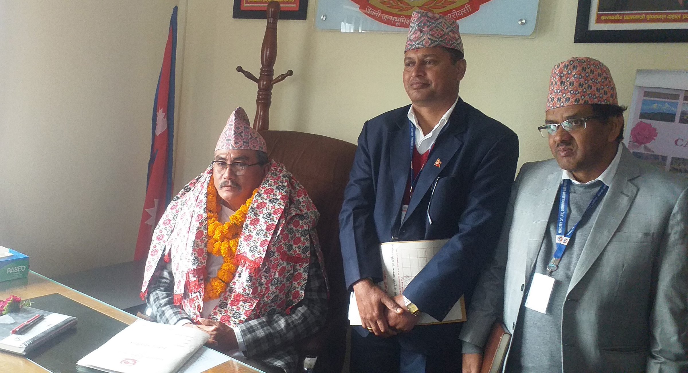 Newly appointed ministers of Gandaki Province assume office