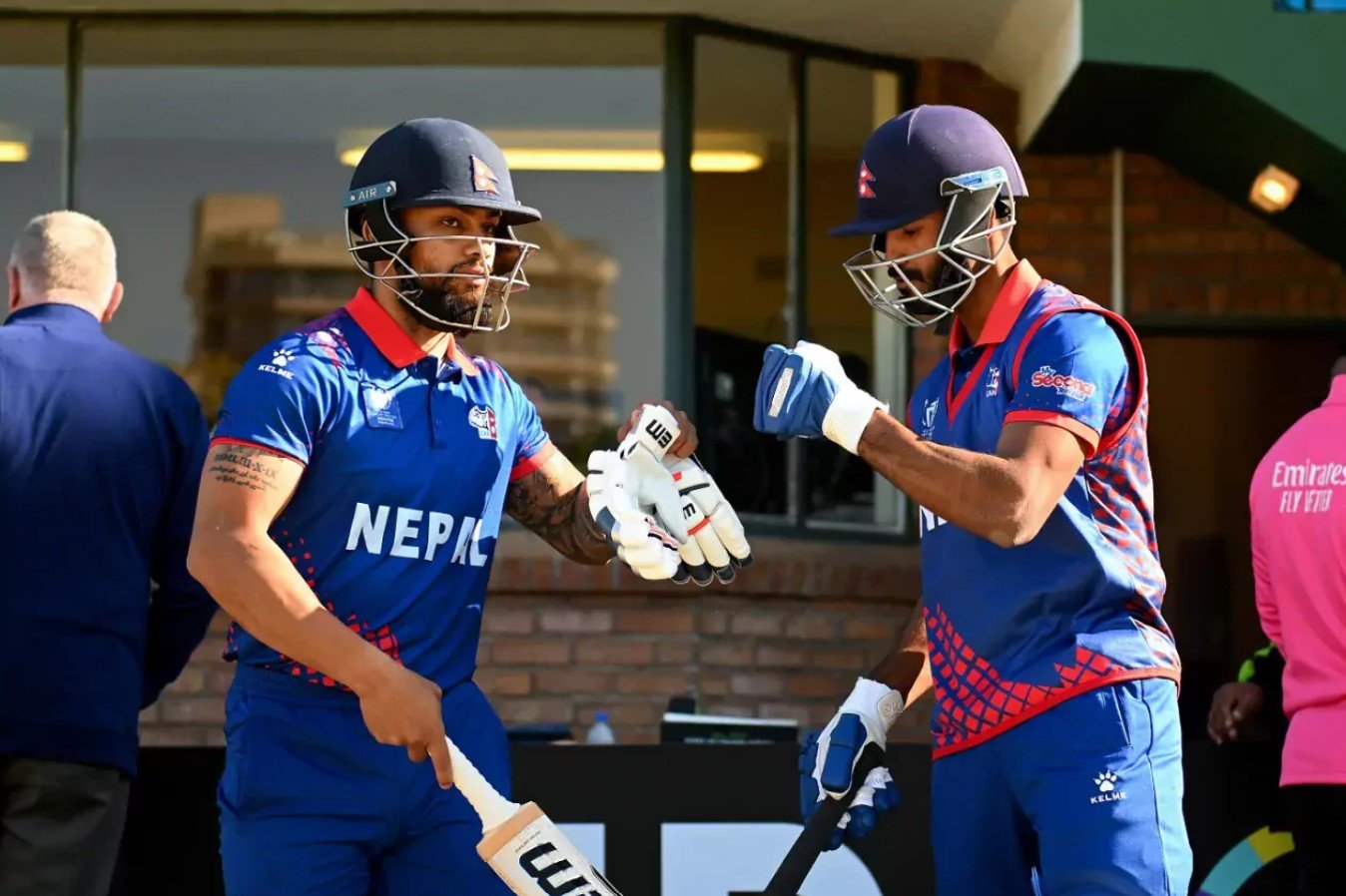 Nepal loses first wicket against Netherlands