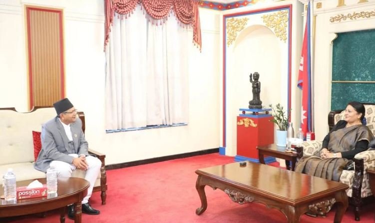 Speaker Ghimire meets President Bhandari