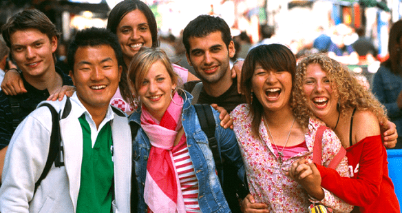 Students studying abroad