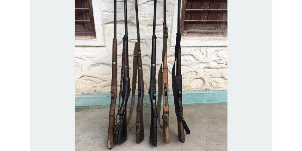 Six homemade guns recovered