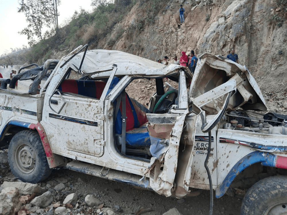 Palpa Jeep accident update: 5 people dead including mother and son