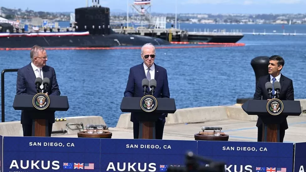 Aukus deal: US, UK and Australia agree on nuclear submarine project