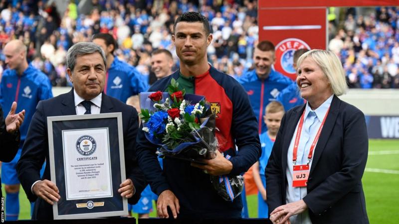 Ronaldo scores winner on historic 200th cap