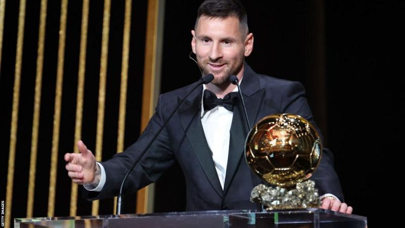 Men's Ballon d'Or: Lionel Messi wins eighth award, beating Erling Haaland to trophy