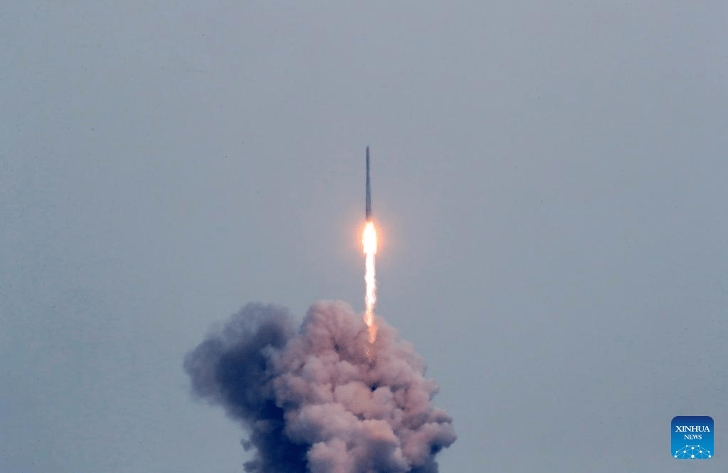 S. Korea launches homegrown space rocket with 8 satellites