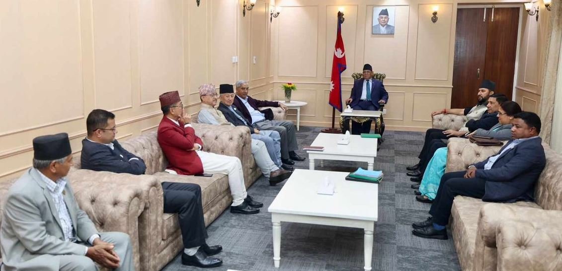 Leader Oli absent in all-party meeting called by Prime Minister