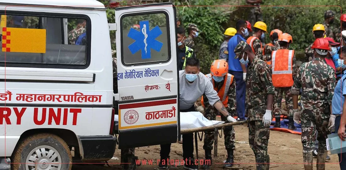 Jhyaple Khola landslide: 26 bodies sent to TUTH for autopsy