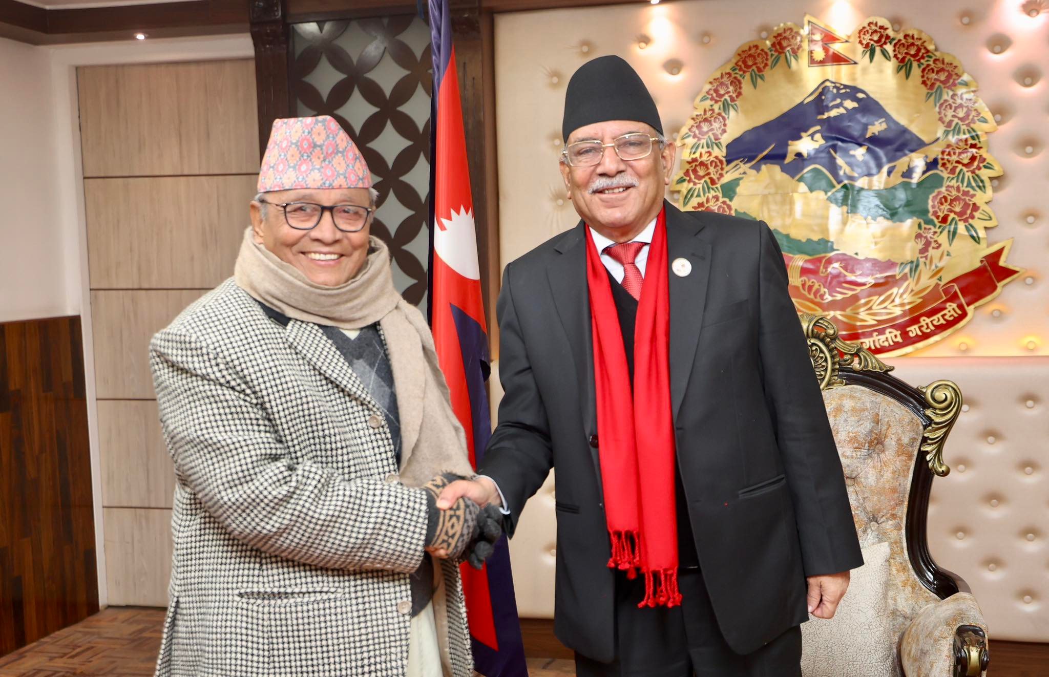 Province Chief Sherchan meets PM Prachanda