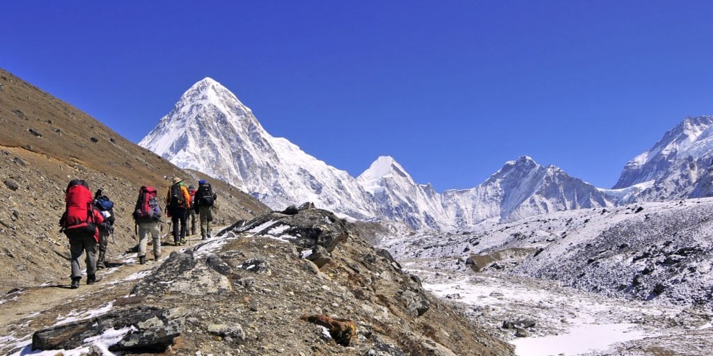 Annapurna base camp filled with domestic tourists