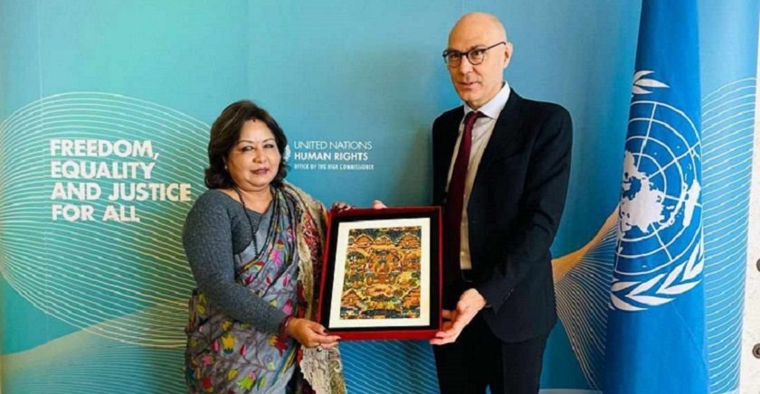 Foreign Minister Rana meets OHCHR's Türk in Geneva