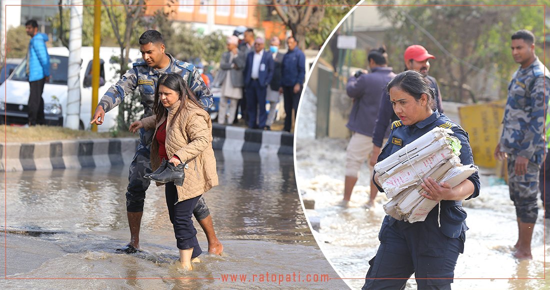 Photo Feature: Babarmahal flooded, rescue operation conducted